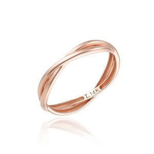 볼륨 꼬임 14K 반지 LRS22238G