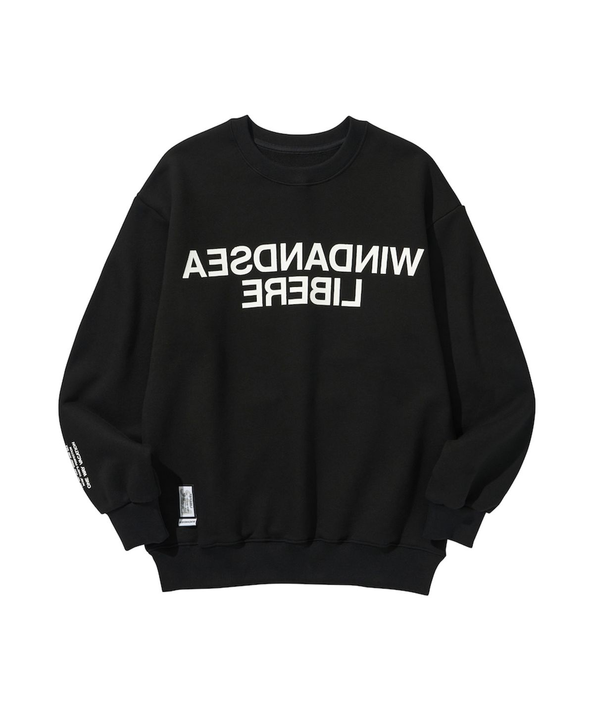 리베레(LIBERE) WDS X LIBERE CREWNECK SWEAT SHIRT / BLACK