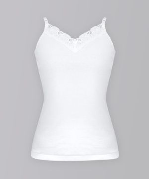 T-여성 순면 레이스 케미솔 런닝 1p