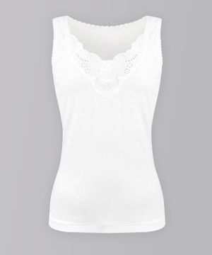 T-여성 순면 레이스 민소매 런닝 1p