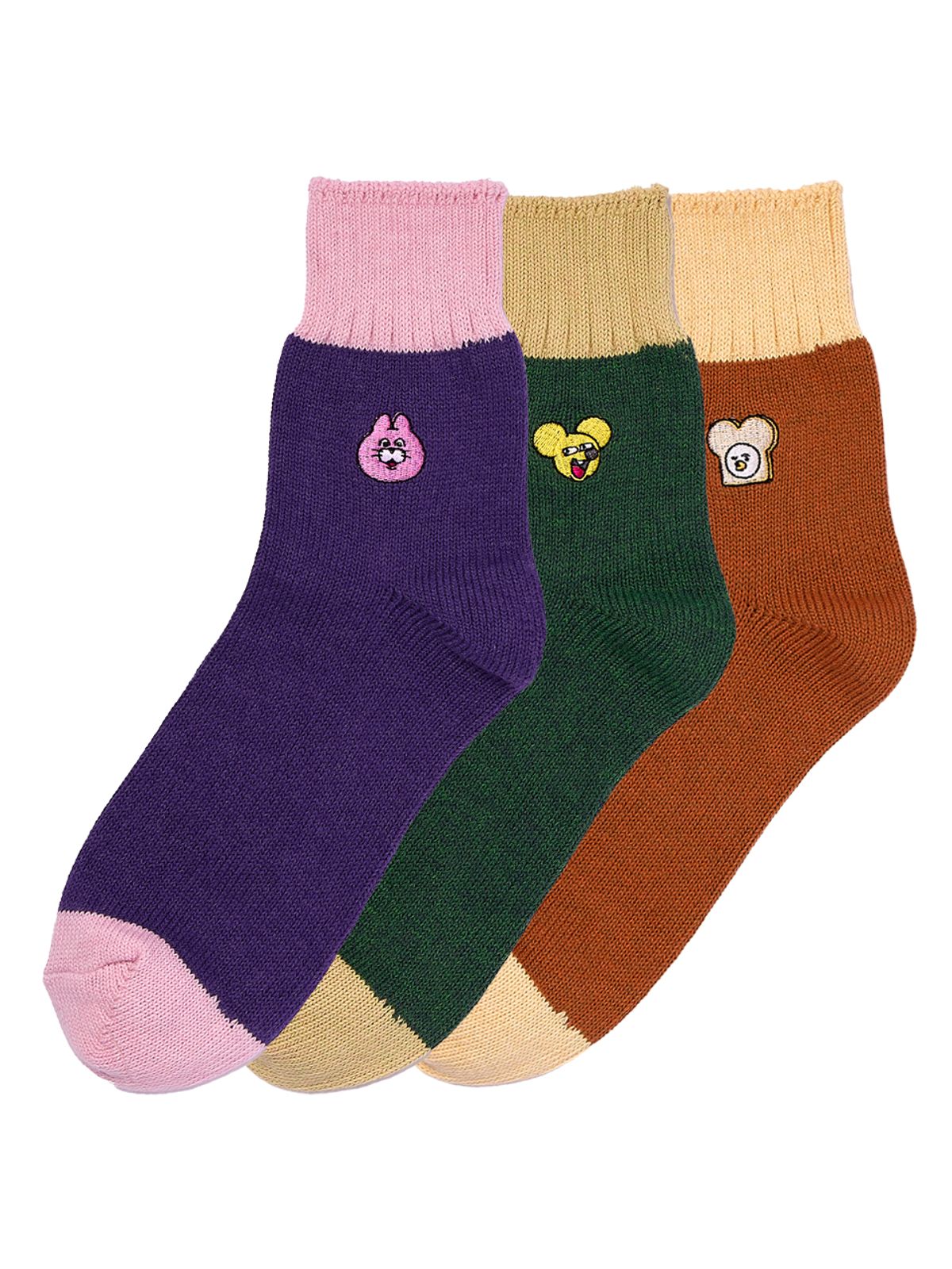 싹스오버왓에버(SOXOVERWHATEVER) Zizone Cozy Vintage SET