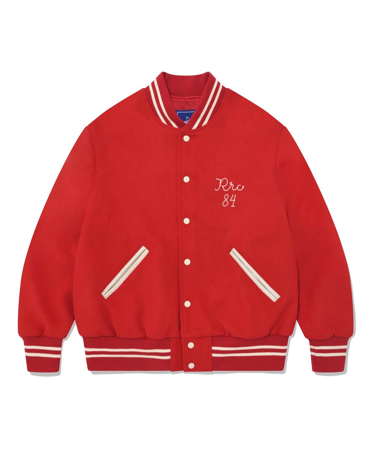 리트리버클럽(RETRIEVER CLUB) CHAIN VARSITY JACKET [RED]