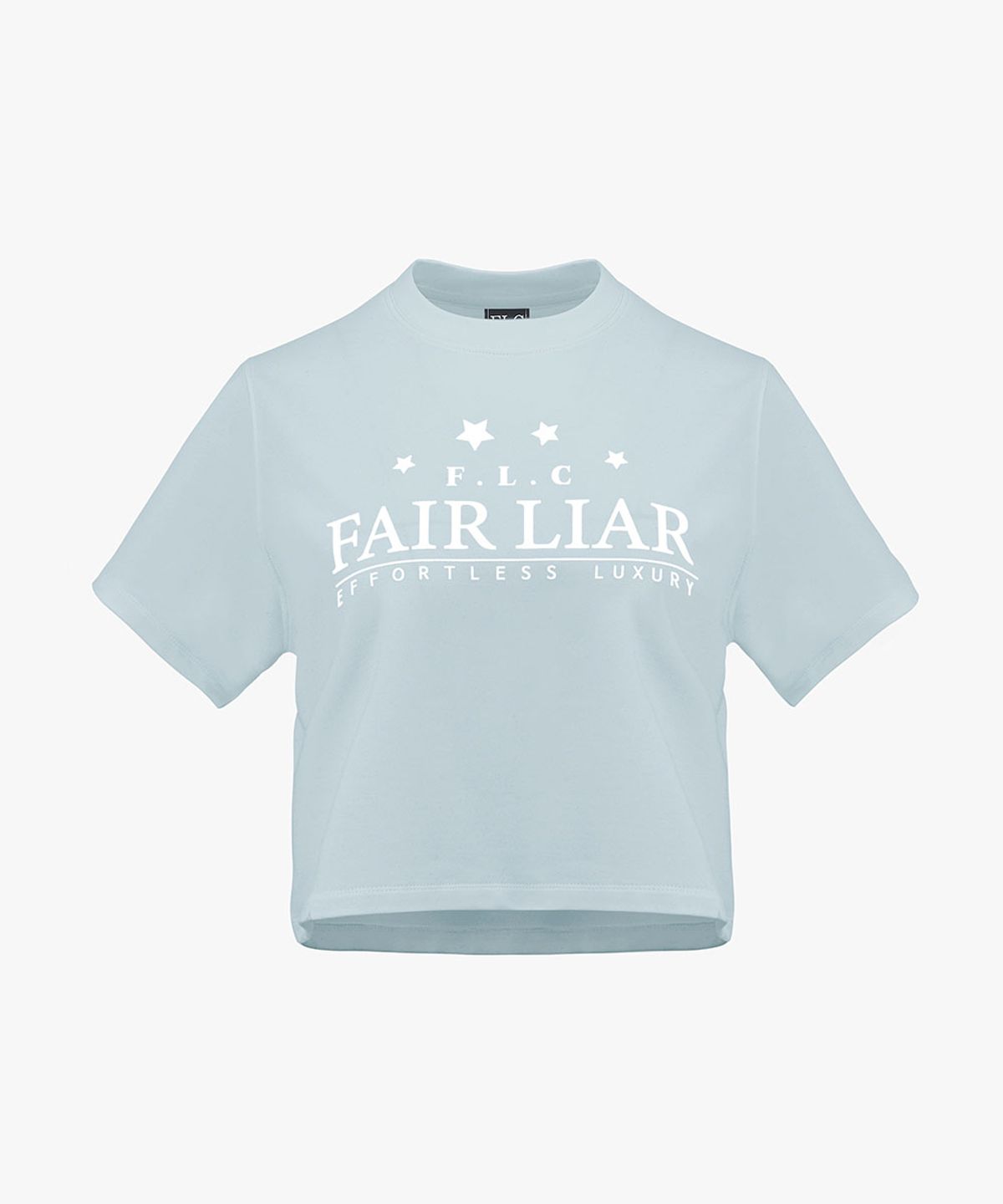 페어라이어 클럽(FAIRLIAR CLUB) Star Cropped T-Shirt_BABY BLUE