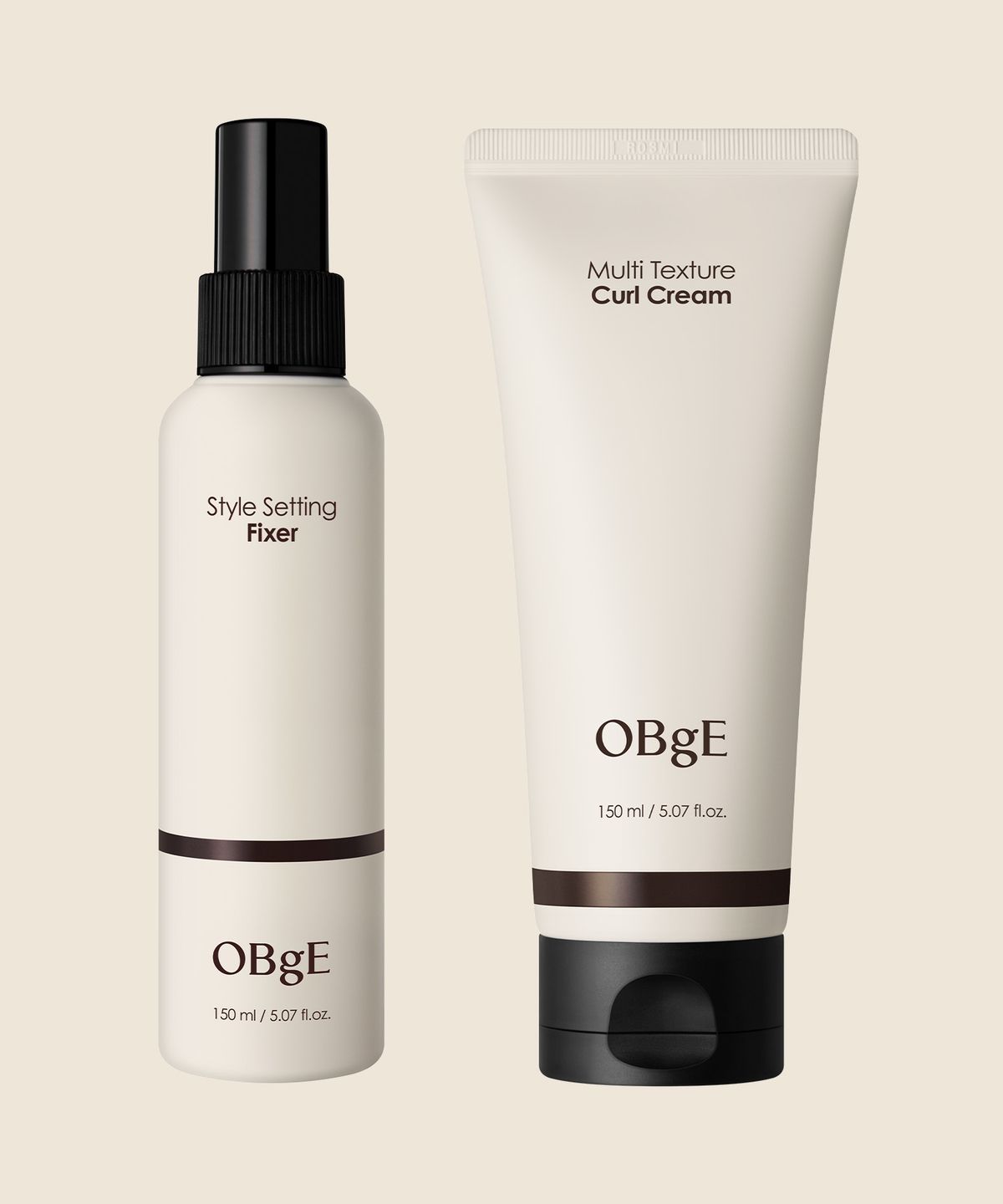 오브제(OBGE) [헤어스타일링 세트] 멀티 텍스처 컬크림 + 스타일 세팅 픽서