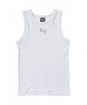 글리터 RH 로고 레이서 백 탑 [화이트]