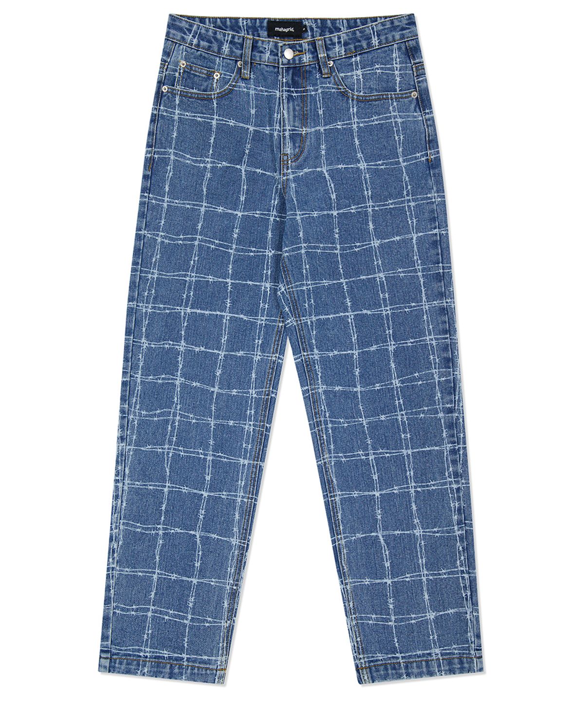 마하그리드(MAHAGRID) WIRE DENIM PANT BLUE(MG2DSMPA10A)
