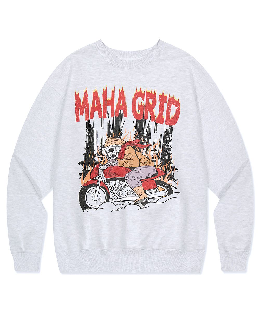 【mahagrid】23SS★ SKELETON RIDER SWEATSHIRT SKELETON RIDER SWEATSHIRT - mahagrid | 60% - Asian Fashion