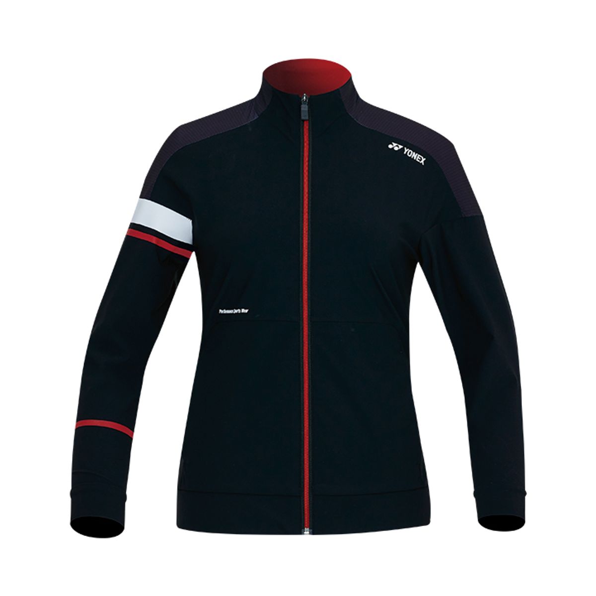 요넥스(YONEX) 221WU010F 블랙 여성 언밸런스 트레이닝 자켓