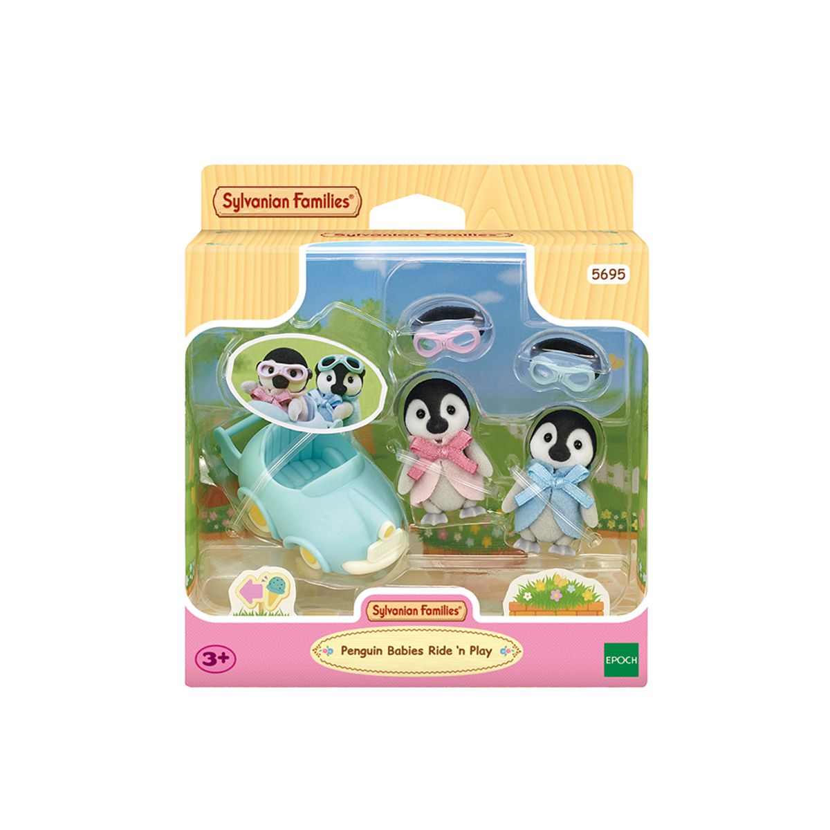 실바니안 패밀리(SYLVANIAN FAMILIES) 5695-펭귄 듀오 붕붕카 세트