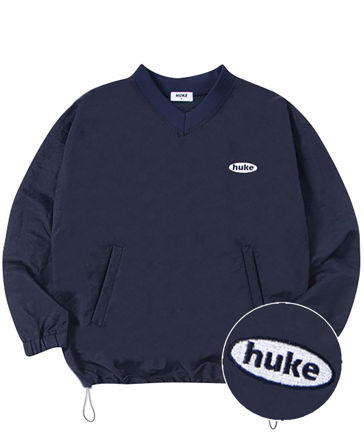 후크(HUKE) Small 로고 아노락 (네이비)
