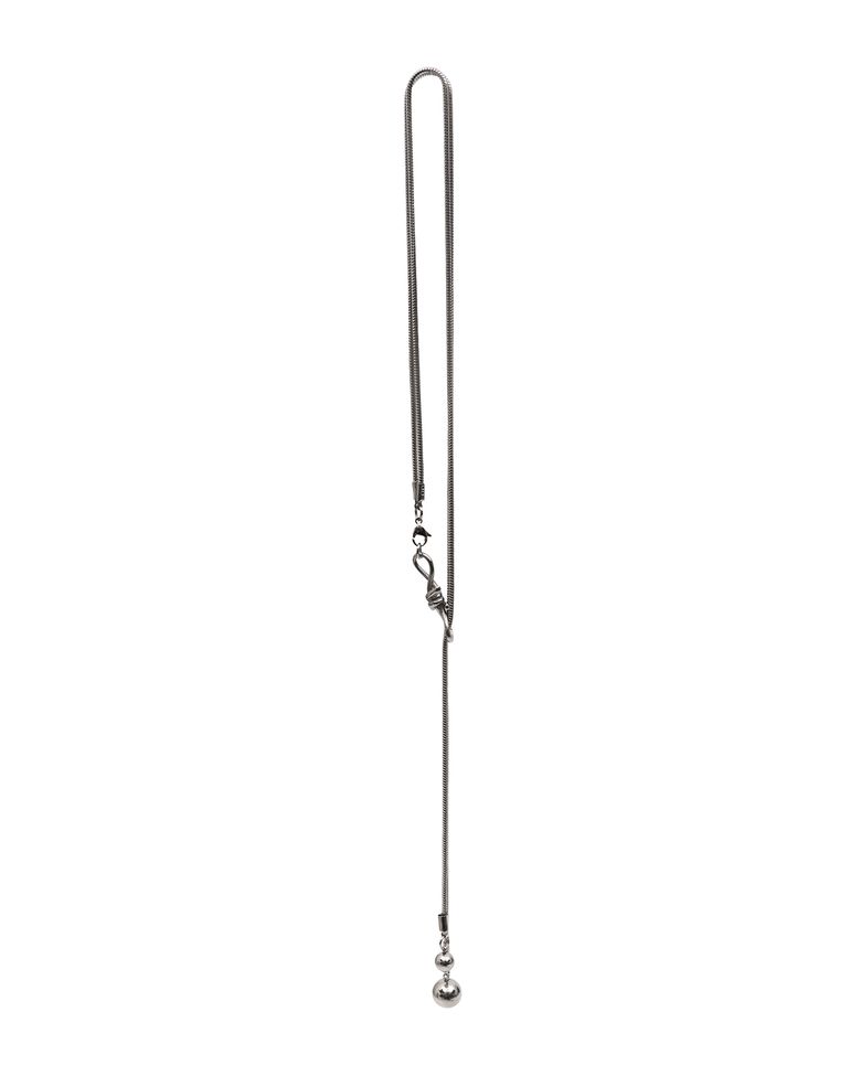 LOOF TIE NECKLACE [SILVER]