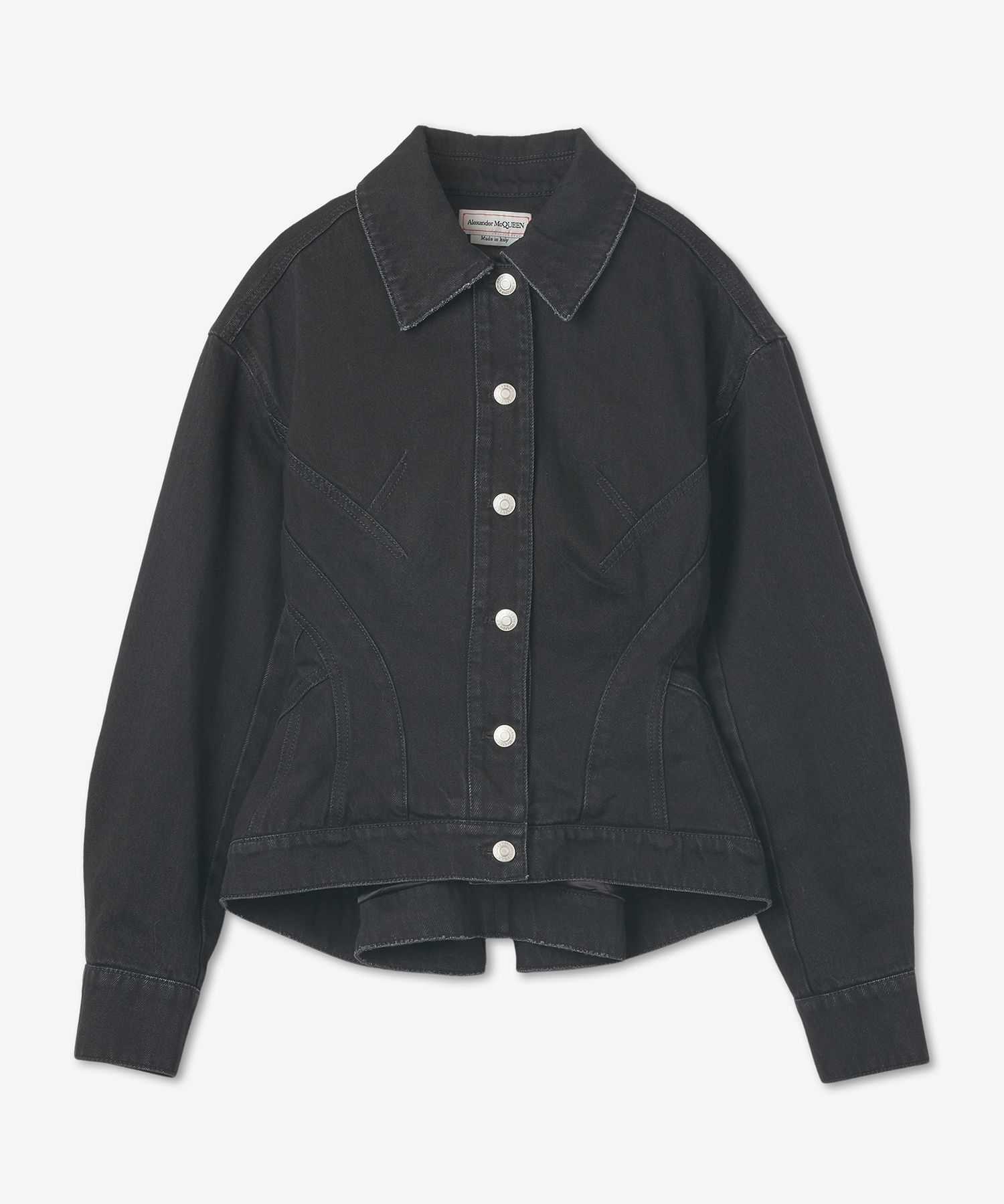 ジャケット alexander mcqueen HYBRID DENIM JACKET (715557_QMAB51000) Alexander McQueen Hybrid Denim Jacket | italist