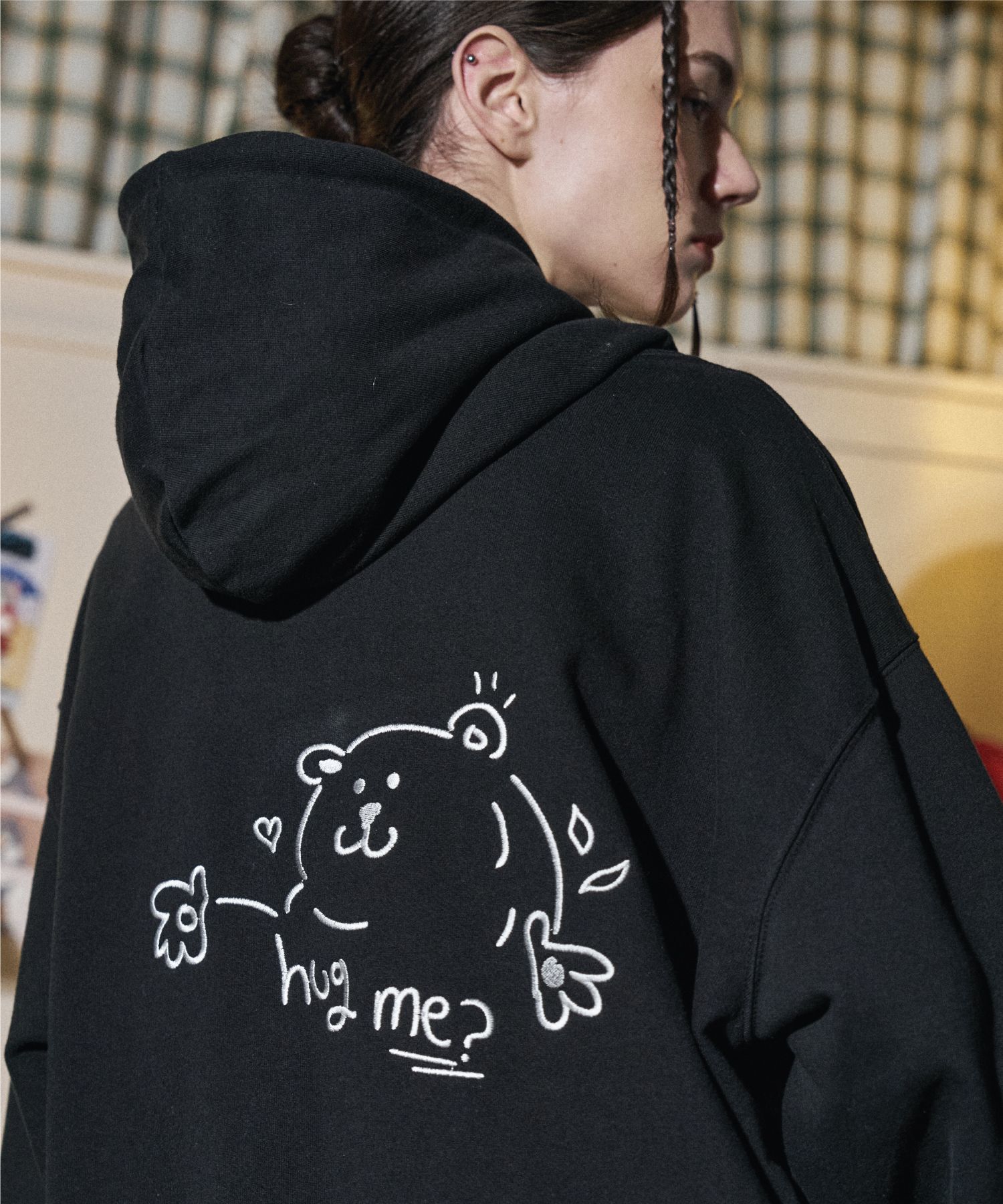 【CPGN STUDIO】Hug Me Embroidery Hood Designer fashion, Seoul-fully created | W Concept