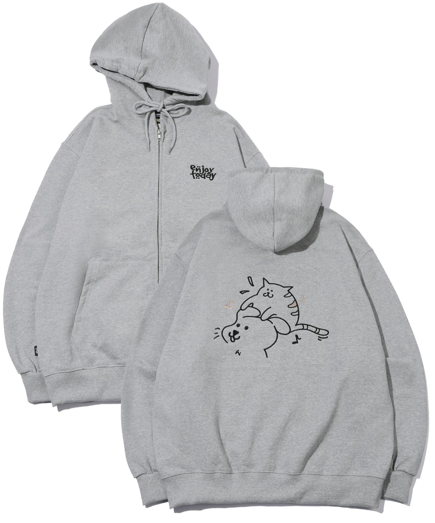 【CPGN STUDIO】Lazy CAT Embroidery Hood MUSINSA | CPGN STUDIO About Love CAT Embroidery Hood Zip-up