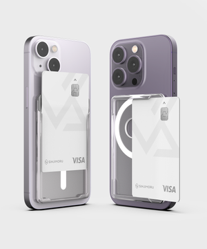 맥세이프 카드지갑 M슬림슬롯 마그네틱 자력 투명 클리어 카드수납 지갑 아이폰 갤럭시 전기종 호환