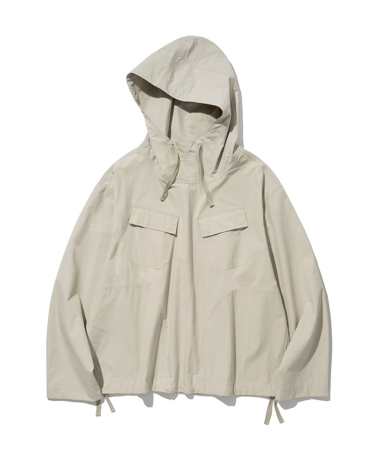 smock anorak jacket light beige