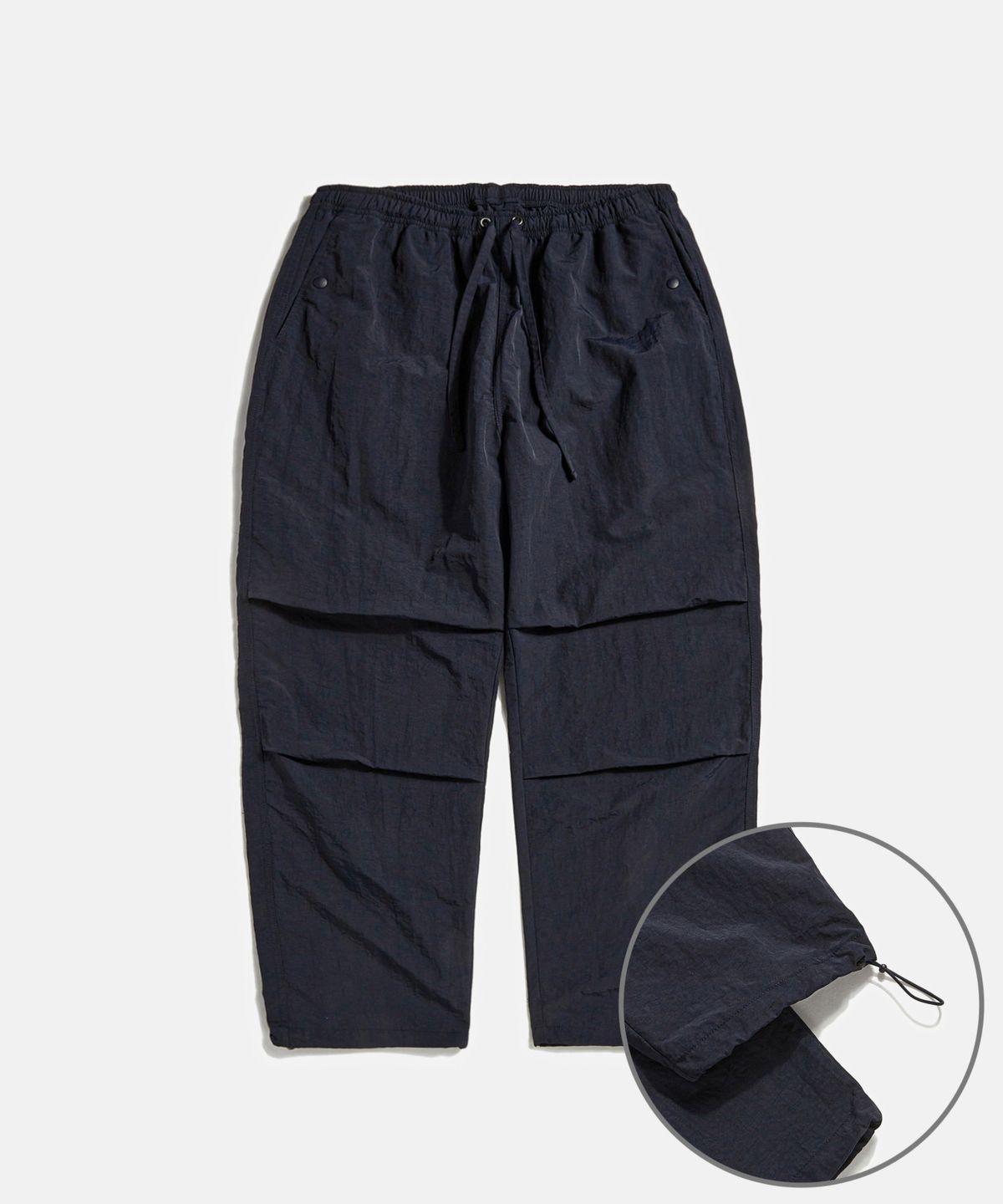 에스피오나지(ESPIONAGE) Nylon Warm Up Pants Dark Navy