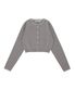 레터링 크롭 가디건 [GRAY]