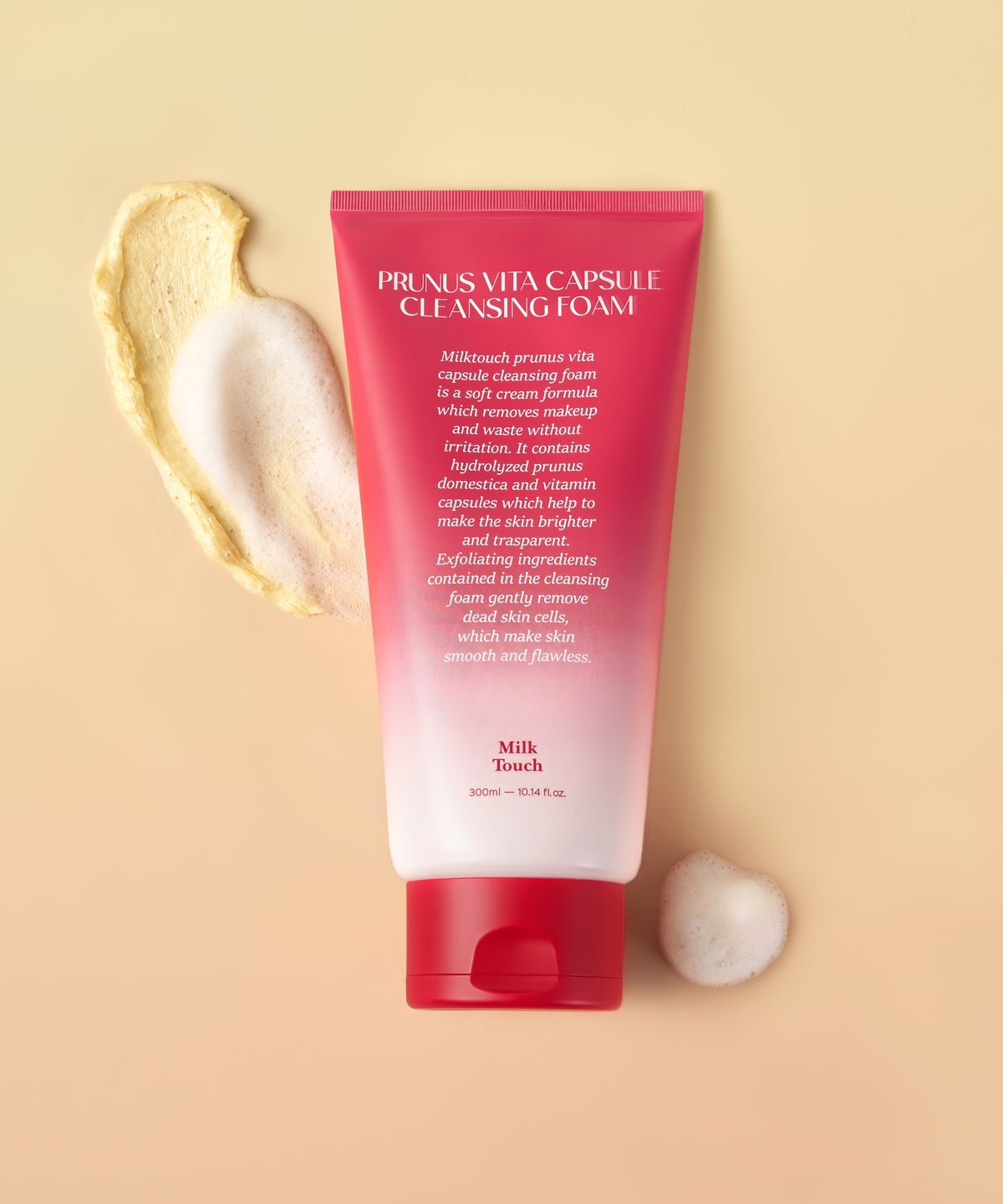 밀크터치(MILKTOUCH) 서양자두 비타캡슐 모공 클렌징폼 300g
