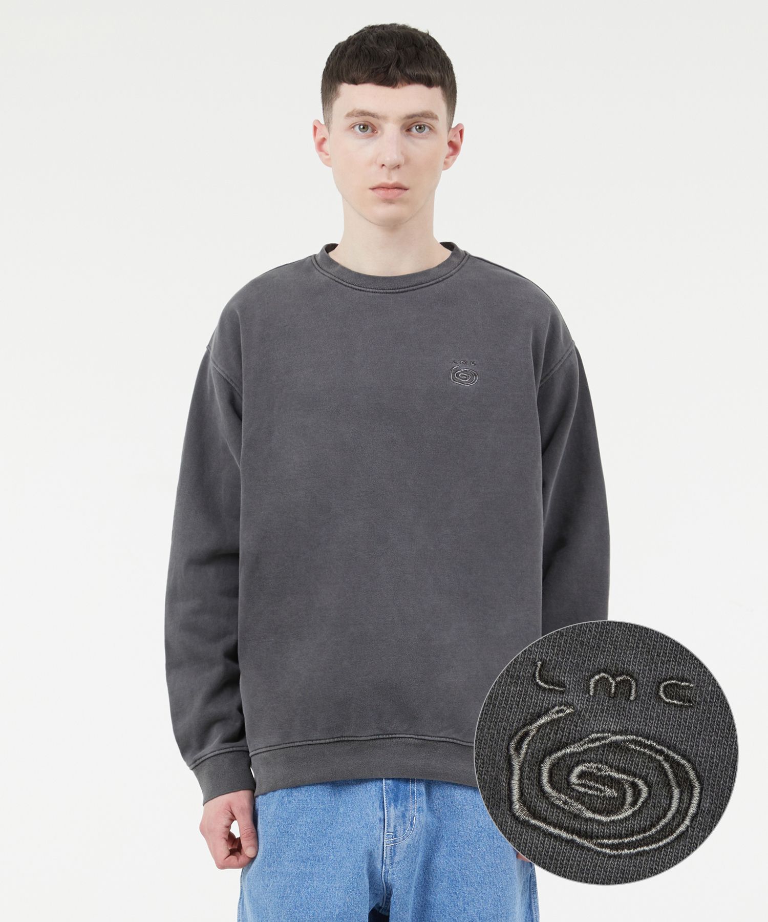さらに100円引き◆LMC◆OVERDYED SPIRAL SWEATSHIRT スウェット MUSINSA | LMC OVERDYED SPIRAL SWEATSHIRT black