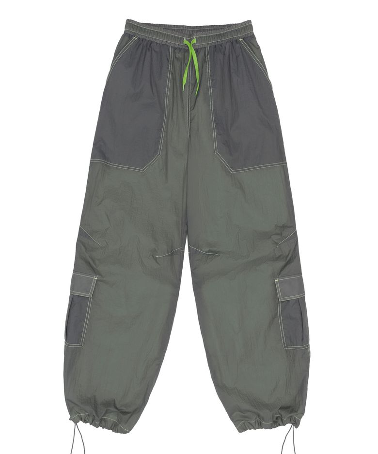 Openwork Stitch Carpenter Pants Charcoal