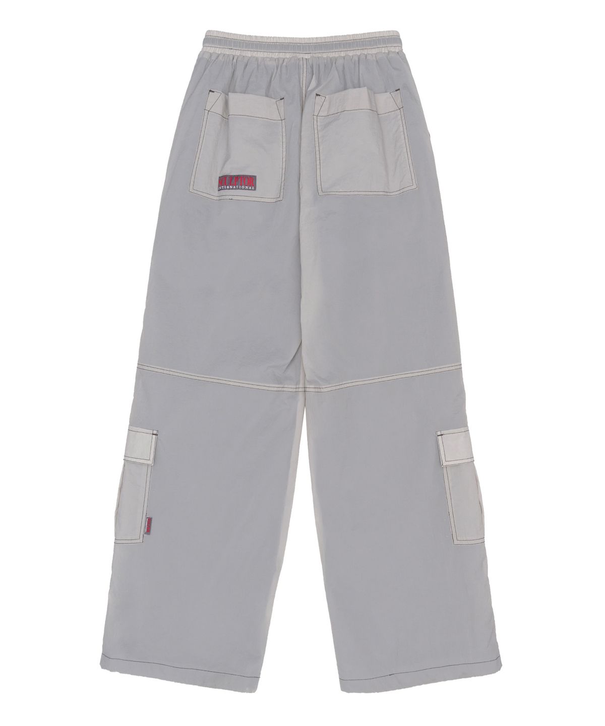 스컬프터(SCULPTOR) Openwork Stitch Carpenter Pants Pale Gray