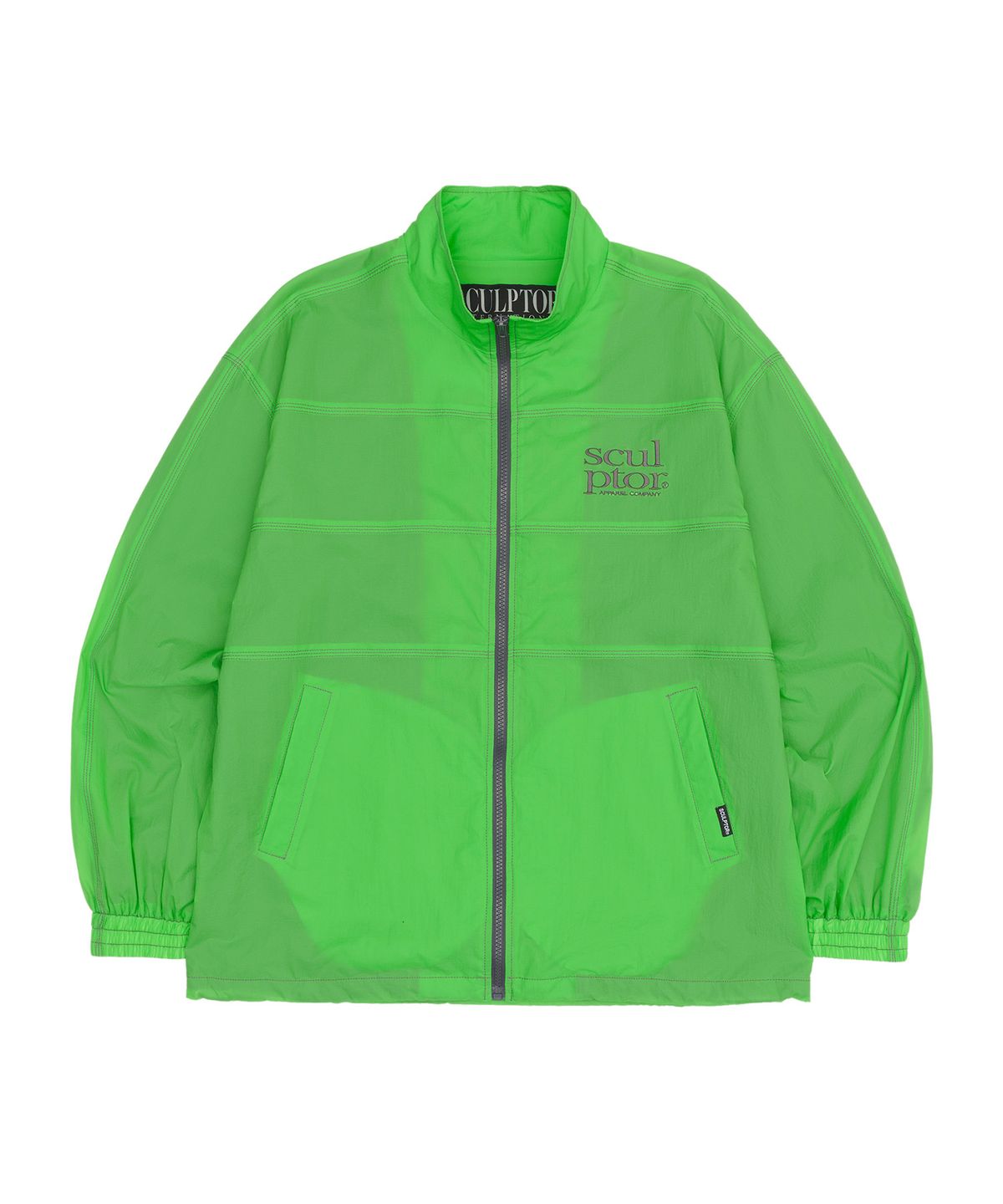 스컬프터(SCULPTOR) Triple Stitched Windbreaker Acid Green