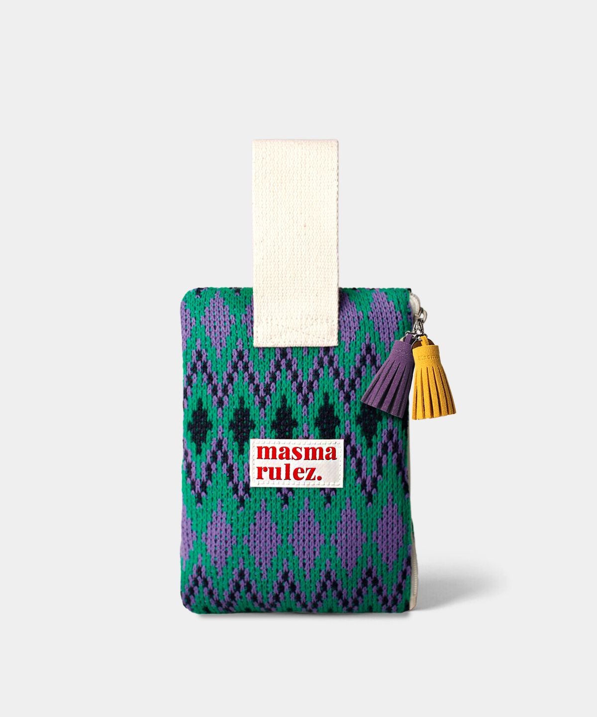 마스마룰즈(MASMARULEZ) Strap pouch _ Knit 지그재그패턴