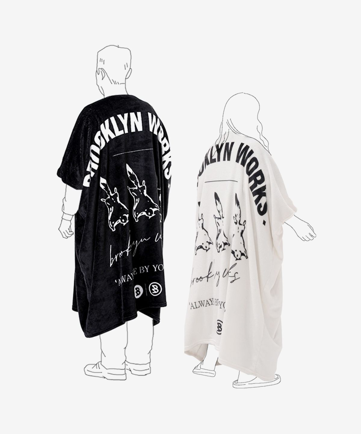 브루클린웍스(BROOKLYN WORKS) 판초 블랭킷
