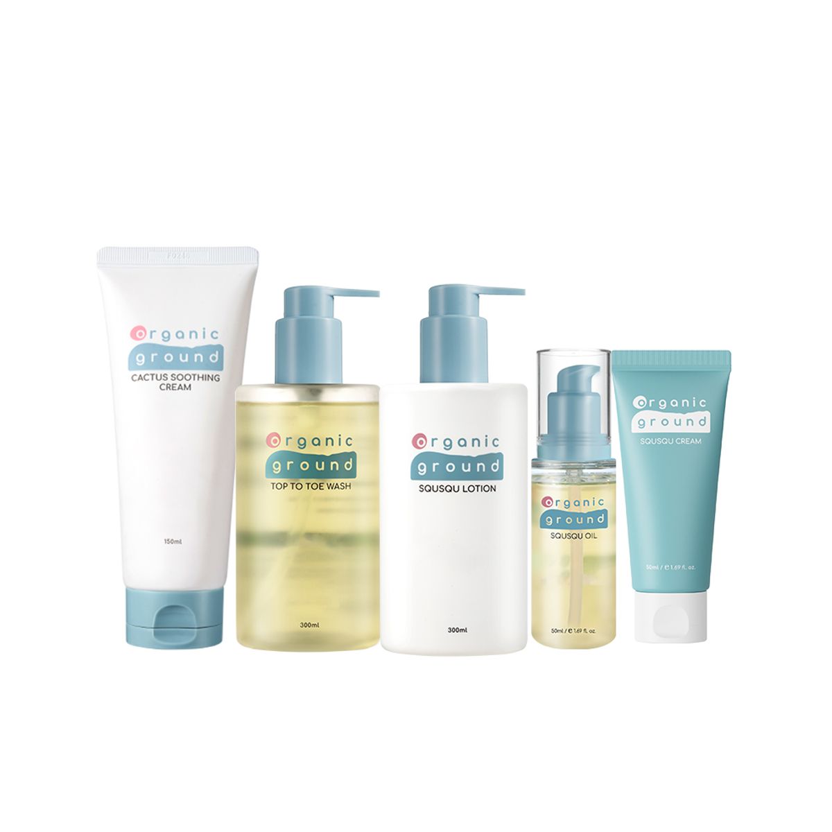 오가닉그라운드(ORGANIC GROUND) [5종]워시+로션+오일+수딩+크림50ml