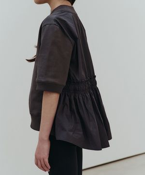 백 셔링 맨투맨_챠콜