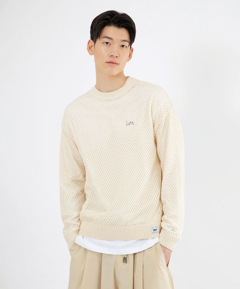 스카시 풀오버 니트 아이보리