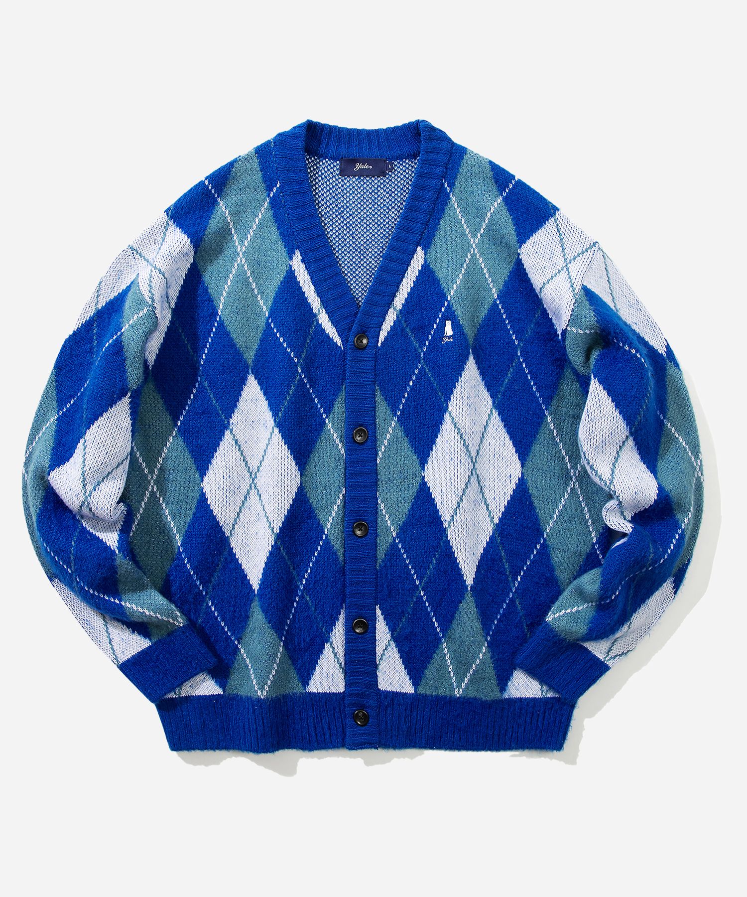 n*着様 60s wool×mohair argyle cardigan Vintage 1960s Jantzen Wool and Mohair Made in USA Argyle