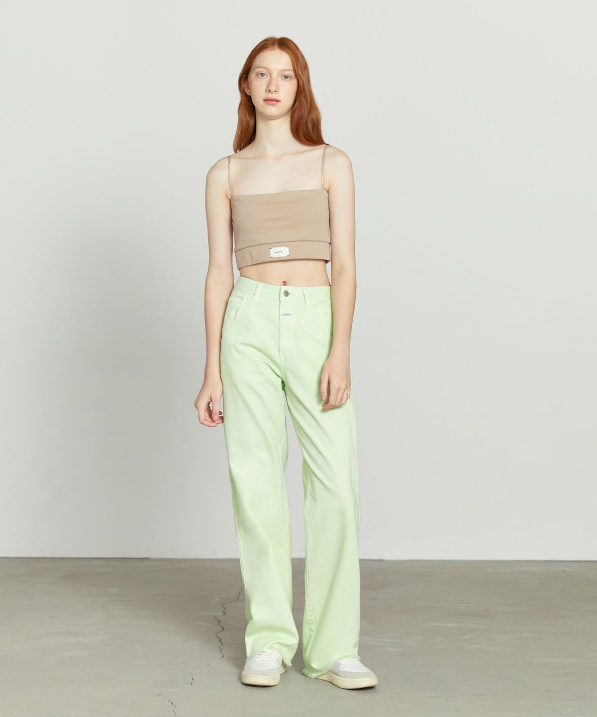 마리떼 프랑소와 저버(MARITHÉ + FRANҪOIS GIRBAUD) W COULEUR DENIM PANTS vivid light green