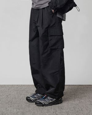 VLAD 워터프루프 와이드 카고 팬츠_블랙