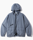 ASI 2WAY 나일론 메탈 후드 윈드브레이커 자켓_스틸 블루