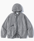 ASI 2WAY 나일론 메탈 후드 윈드브레이커 자켓_메탈 그레이