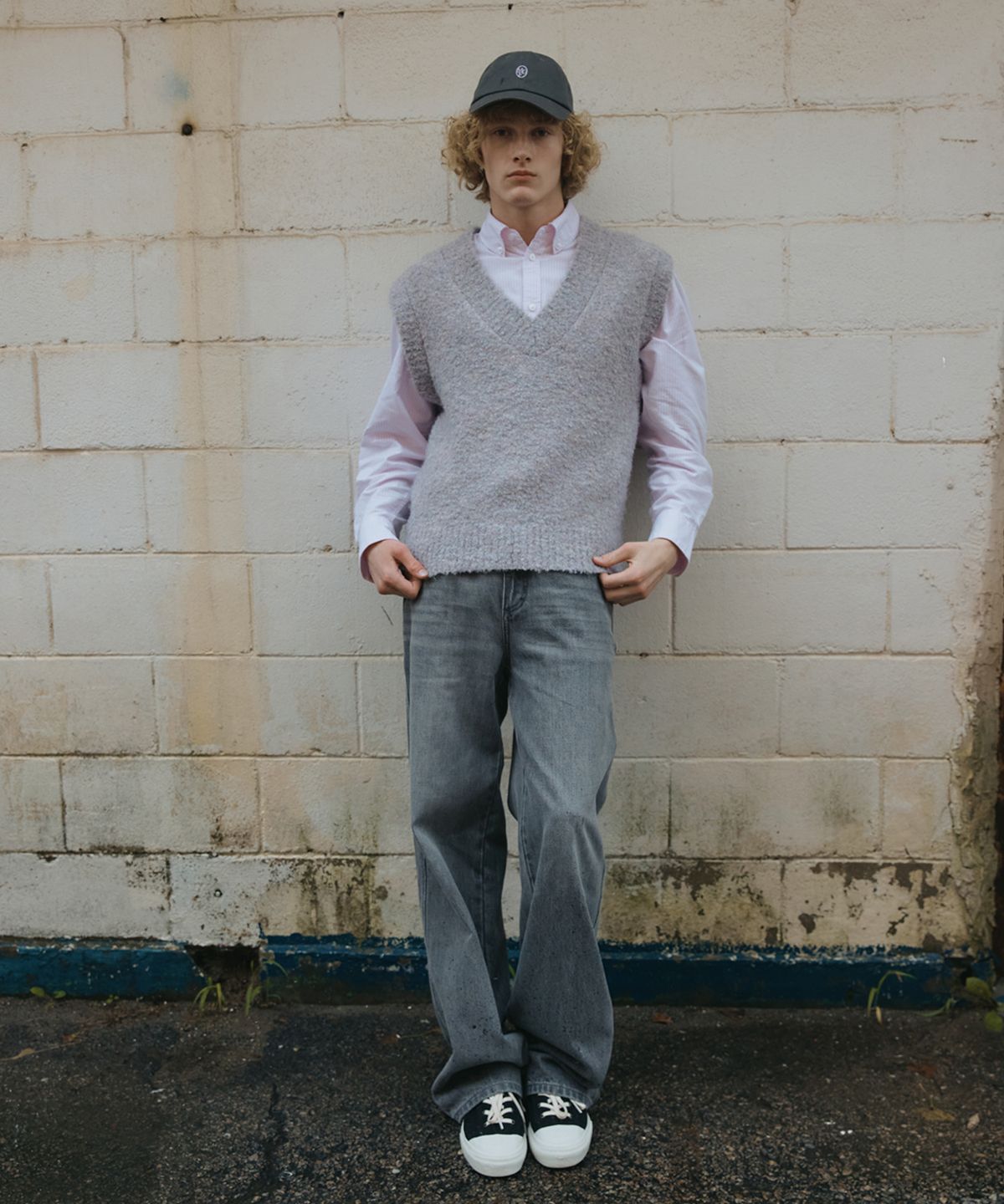 마리떼 프랑소와 저버(MARITHÉ + FRANҪOIS GIRBAUD) M HIGH STRAIGHT DENIM PANTS light gray