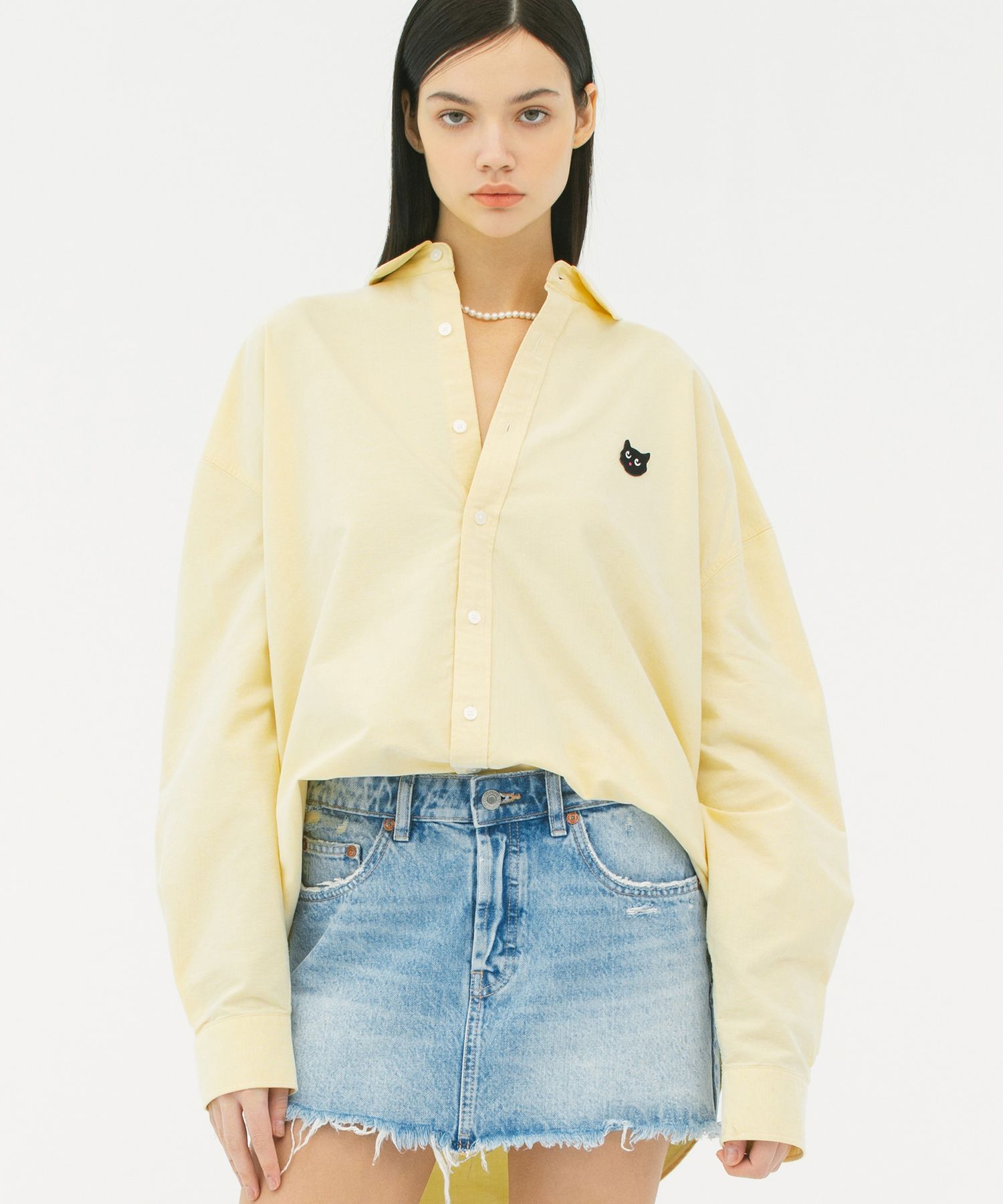 MUSINSA | FALLETT Nero Oxford Shirt Lemon