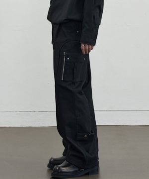 스트럭처드 멀티 카고 팬츠 [블랙]