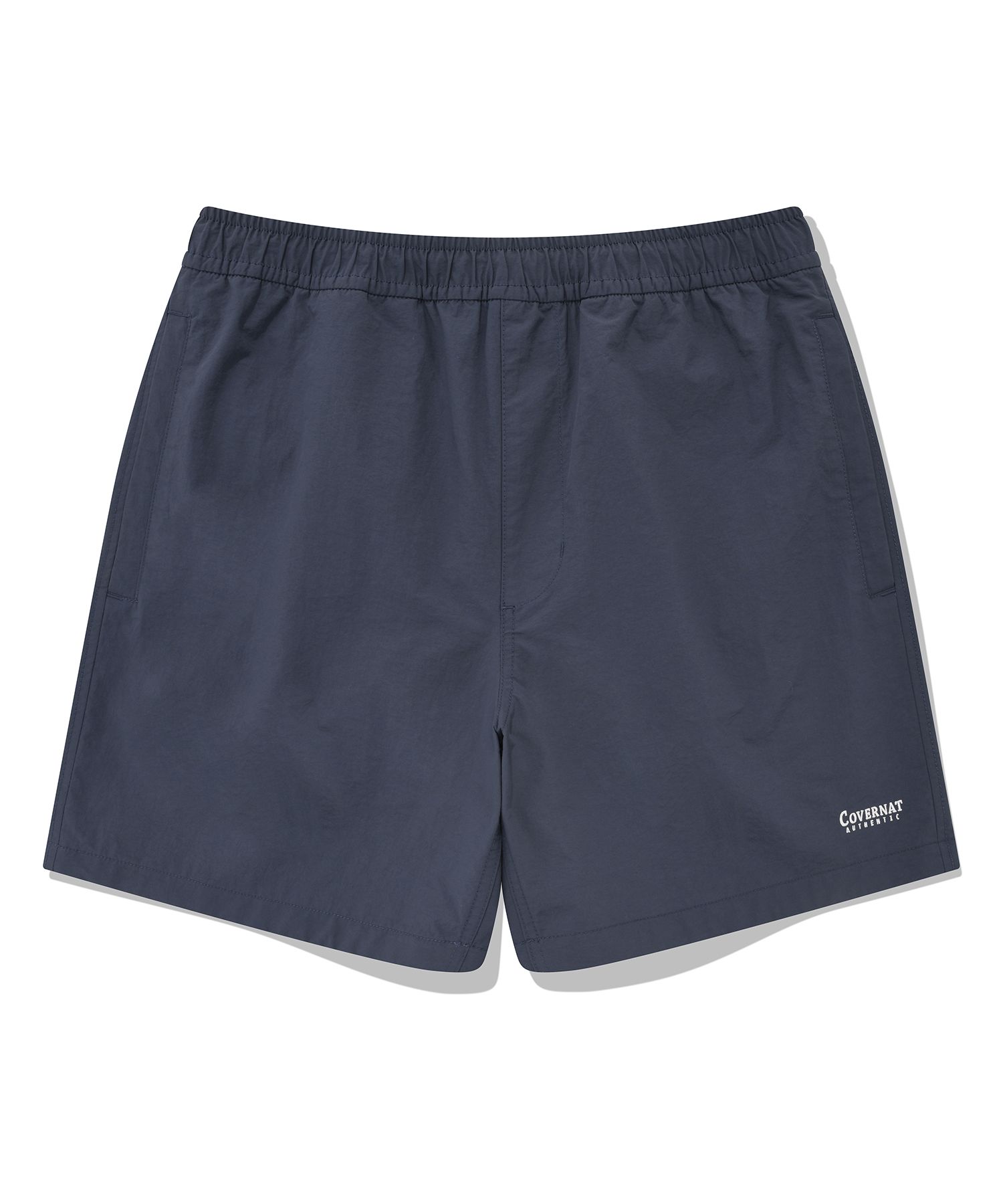 MUSINSA | COVERNAT Navy windbreaker shorts