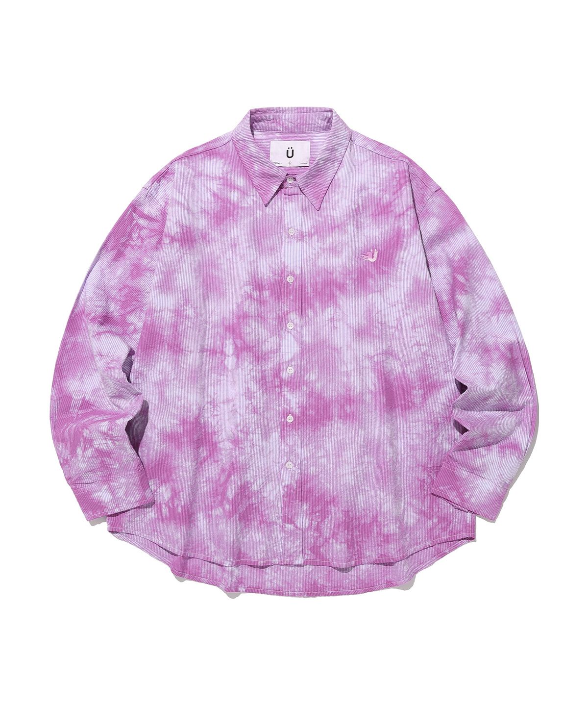 이스트쿤스트(ISTKUNST) TIE-DYE STRIPE SHIRT_PINK(IK2DSMW321A)