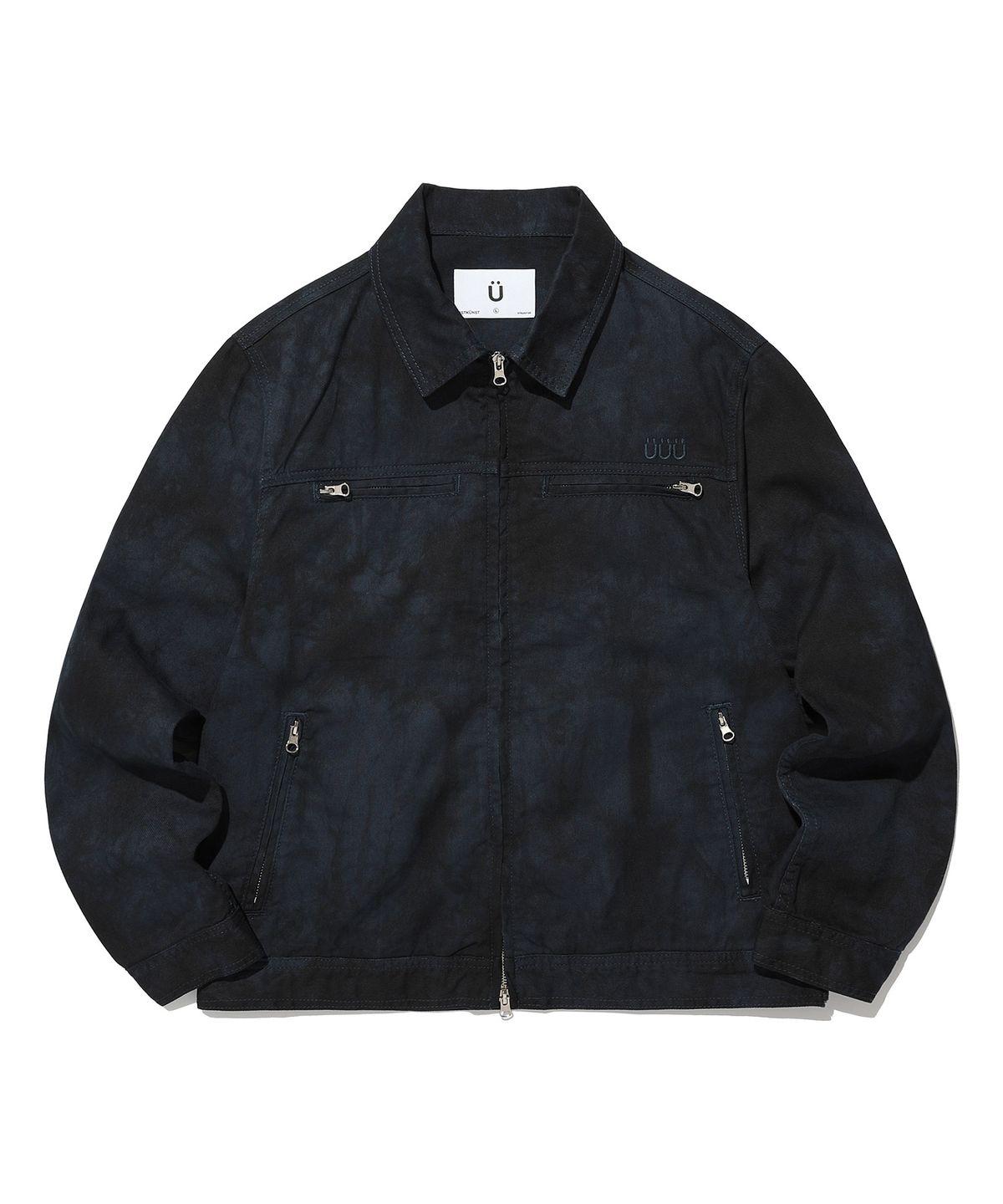 이스트쿤스트(ISTKUNST) DYED ZIP UP JUMPER_NAVY(IK2DSMB931A)