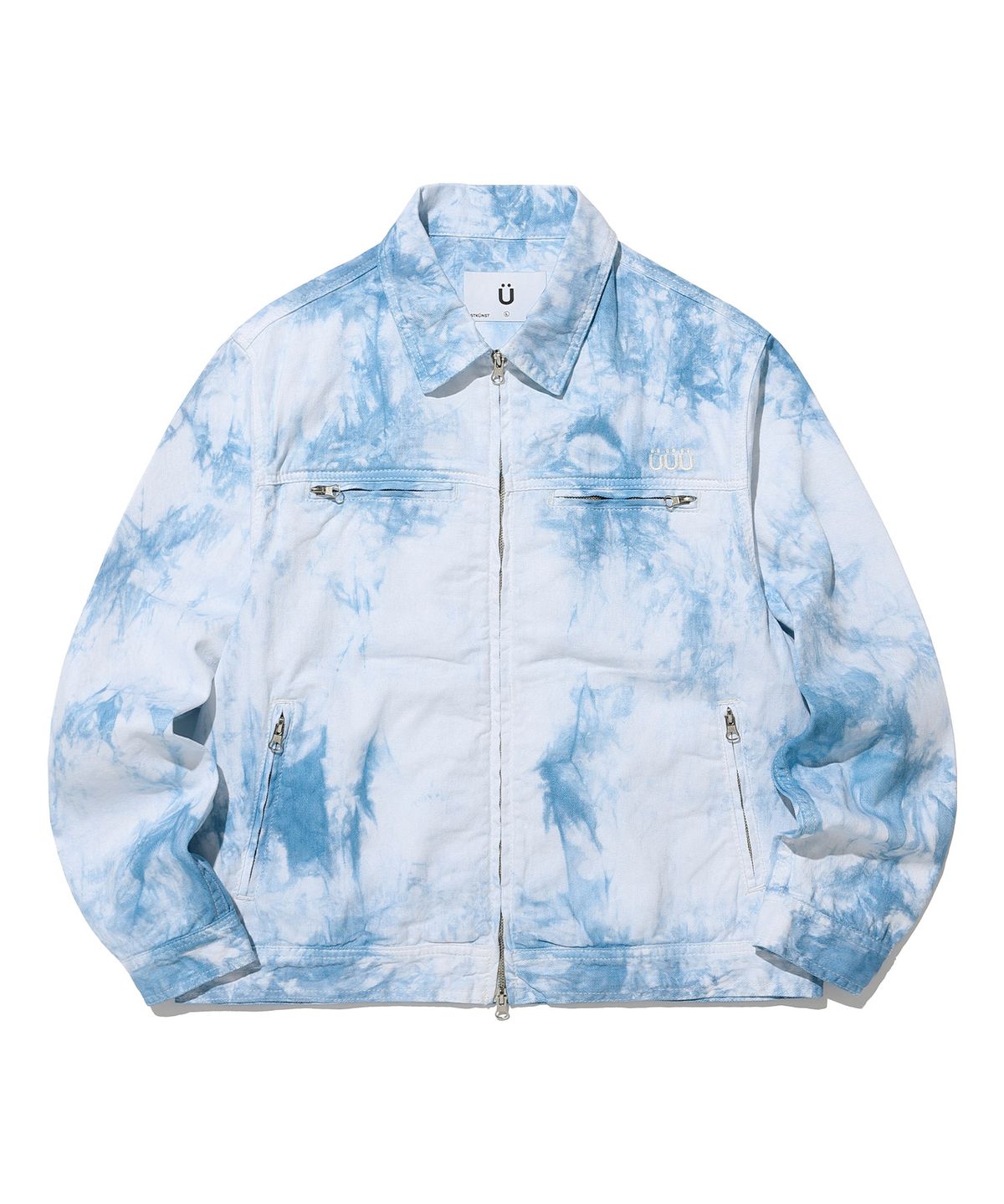 이스트쿤스트(ISTKUNST) DYED ZIP UP JUMPER_WHITE(IK2DSMB931A)