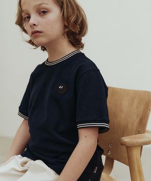 PK 라인 하프 T_네이비