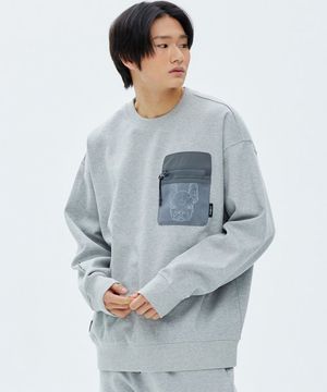 우븐 메쉬포켓 맨투맨