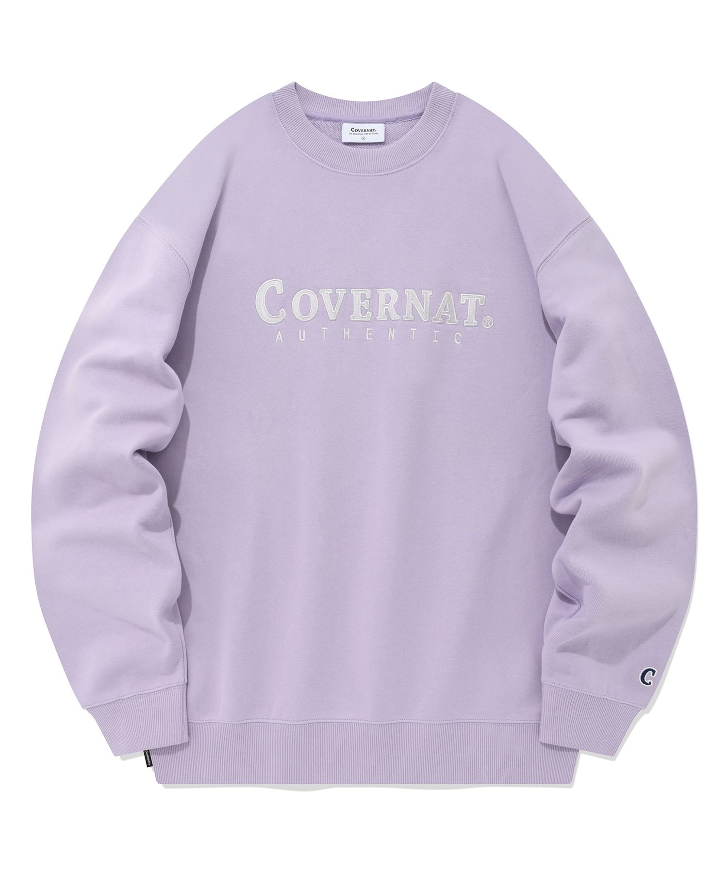★★COVERNAT★★ Authentic Logo Sweatshirt Lavender CO2303CR Covernat Unisex Authentic Logo Sweatshirt Lavender