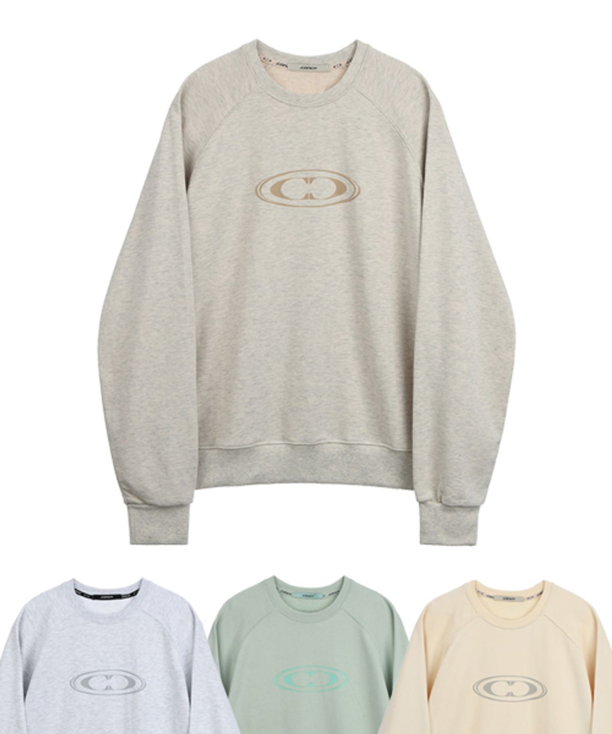 콘치웨어(CONCHWEAR) 에센셜 레글런 스웨트셔츠 오버핏 (4color)