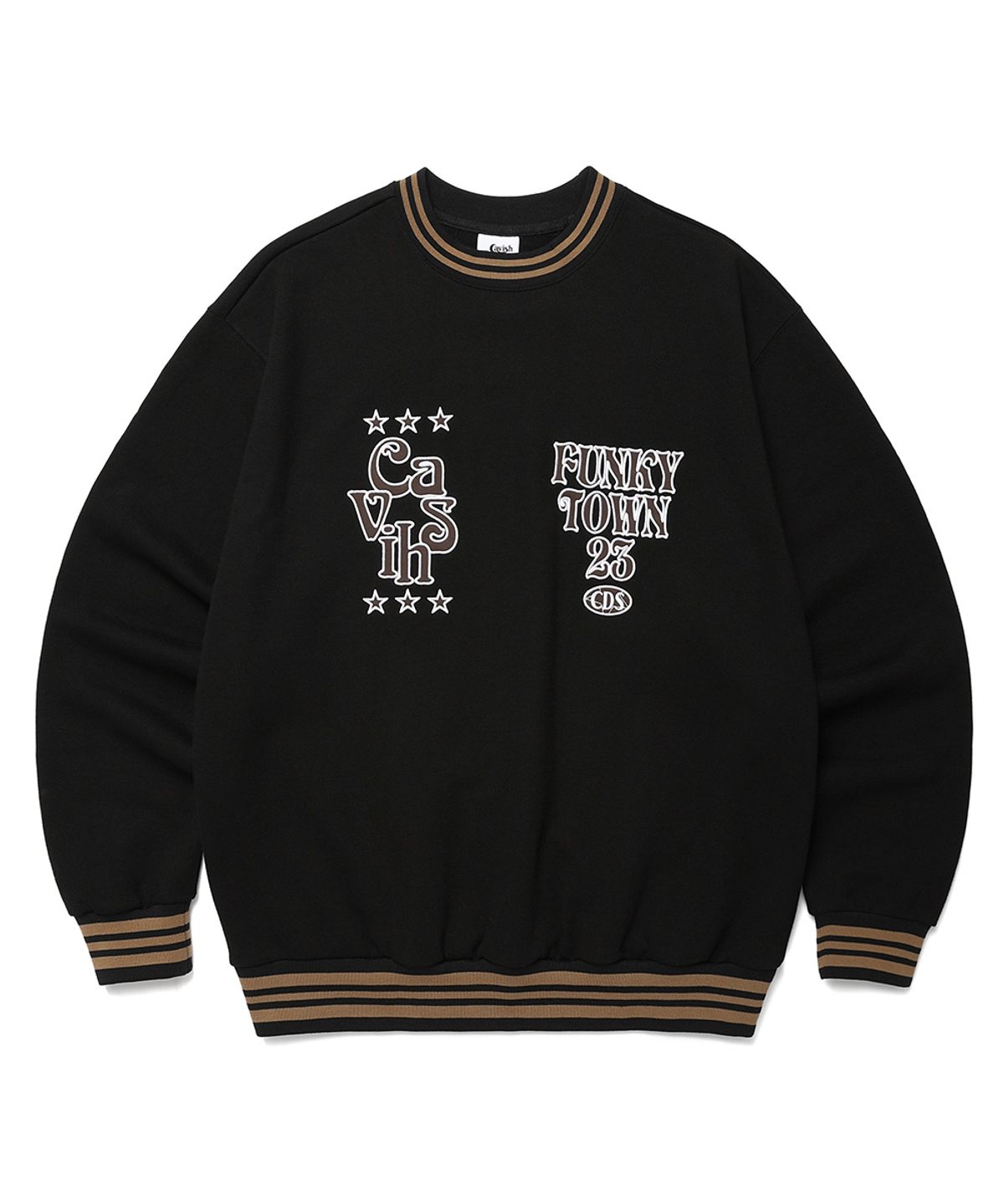 카비시(CAVISH) CDS FOOTBALL SWEATSHIRT BLACK(CV2DSUM461A)