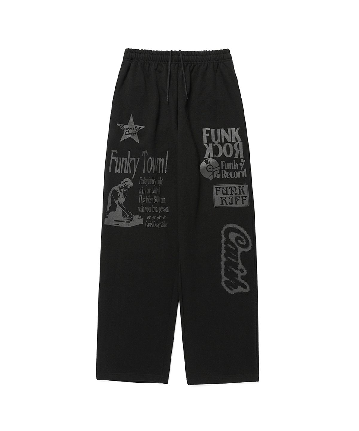 카비시(CAVISH) PICTORIAL SWEATPANTS BLACK(CV2DSUPA02A)